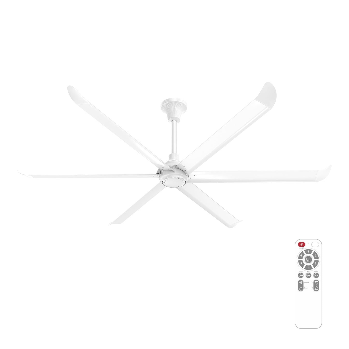 VINKA 60 In 6 Blade Smart Ceiling Fan Without  LED  Lights With Remote Control