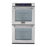 Kucht 30 in. 10 cu. ft. Double Electric Wall Oven with True Convection and Self Cleaning in Stainless Steel