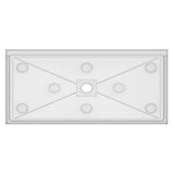 Ada Compliant 64 in. L x 36 in. W Alcove Shower Pan Base with Center Drain in White