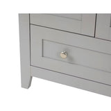 Adak 24 In. Gray Freestanding Bathroom Vanity with Porcelain Sink Top