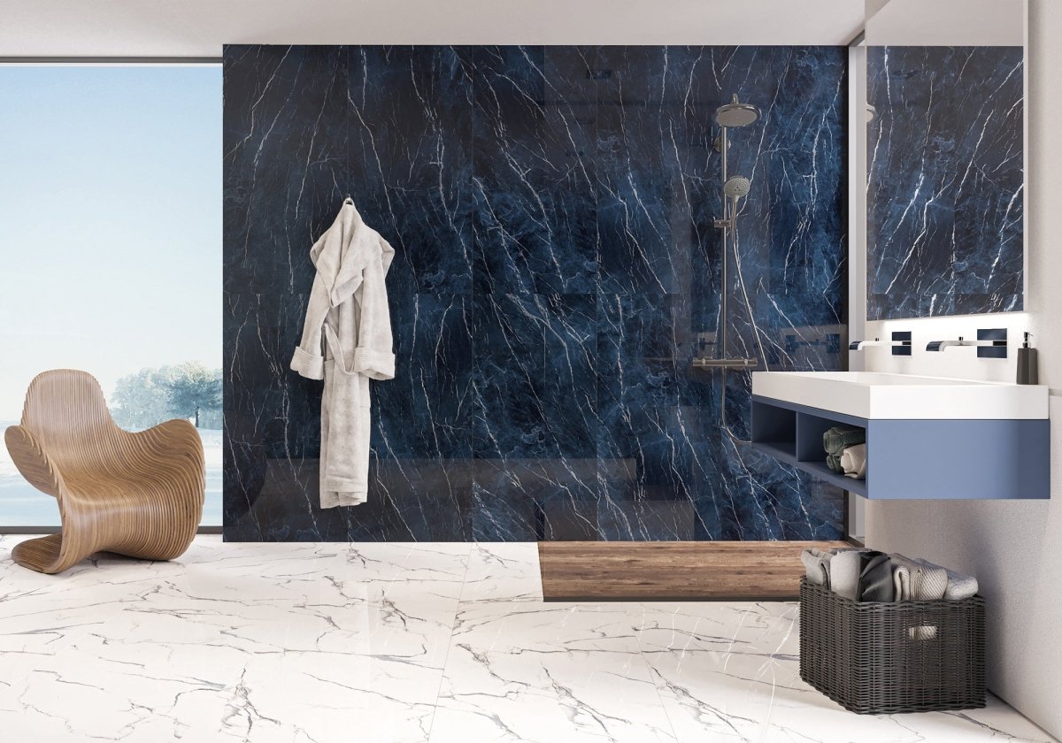Antique Dark Blue Polished - Porcelain Wall & Floor Tile