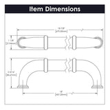 Appliance Pull - 18 Inch Center to Center - Hickory Hardware