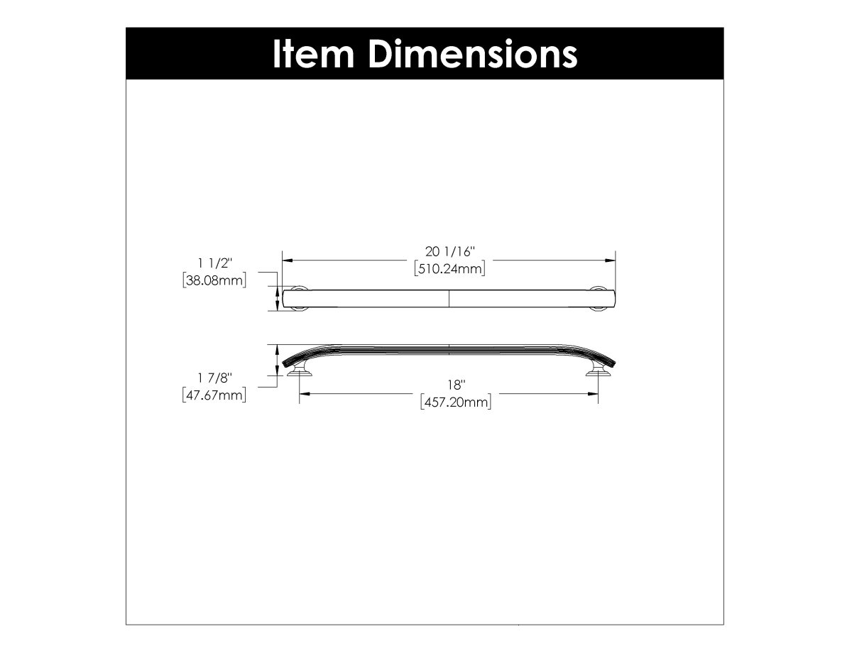 Appliance Pull - 18 Inch - Center to Center - Hickory Hardware