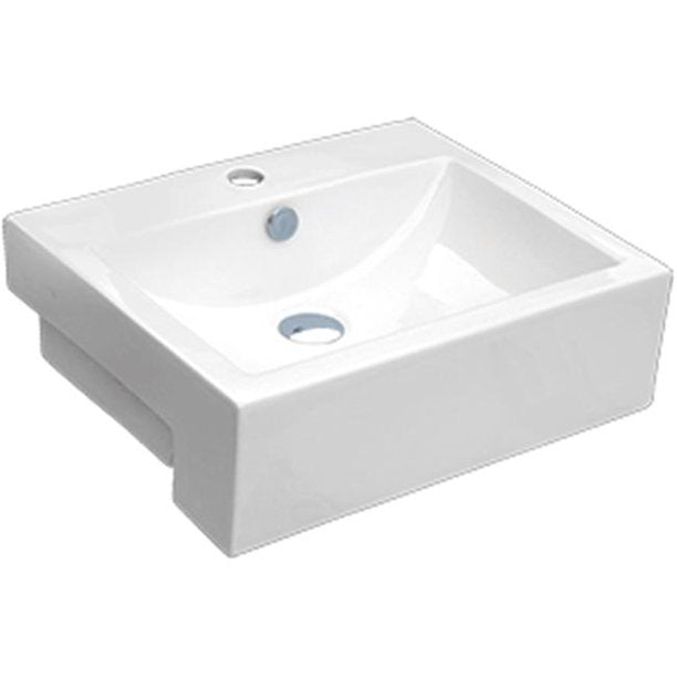Apron Porcelain Rectangular Vessel Sink