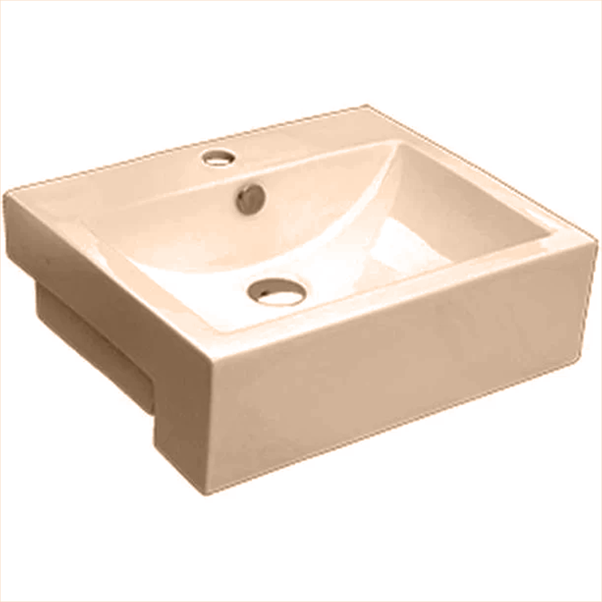 Apron Porcelain Rectangular Vessel Sink