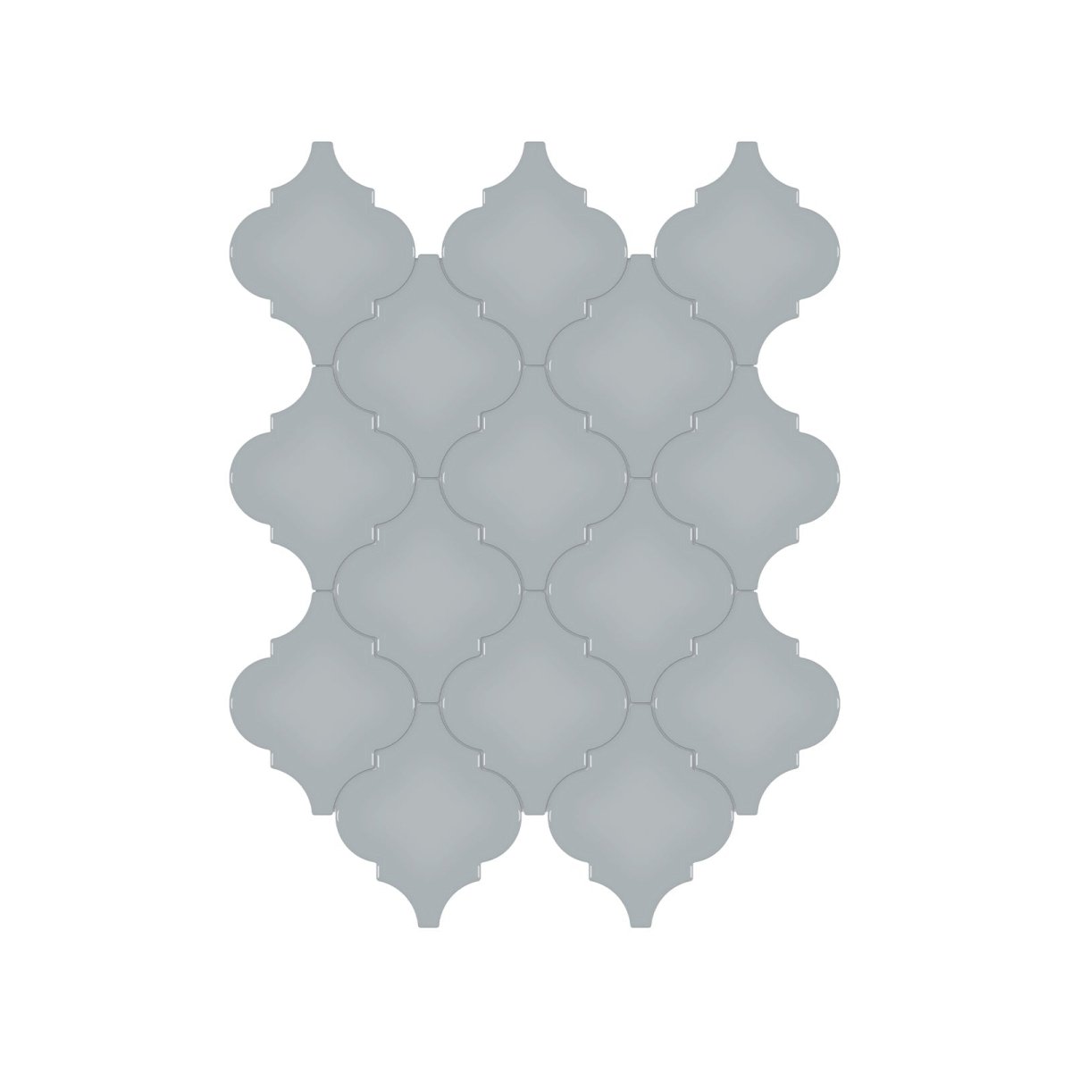 Arabesque Soho Cloud Blue Glossy Glazed Porcelain Mosaic