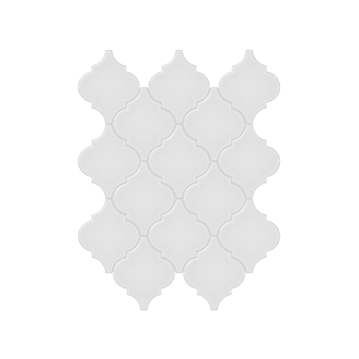 Arabesque Soho Gallery Grey Glossy Glazed Porcelain Mosaic
