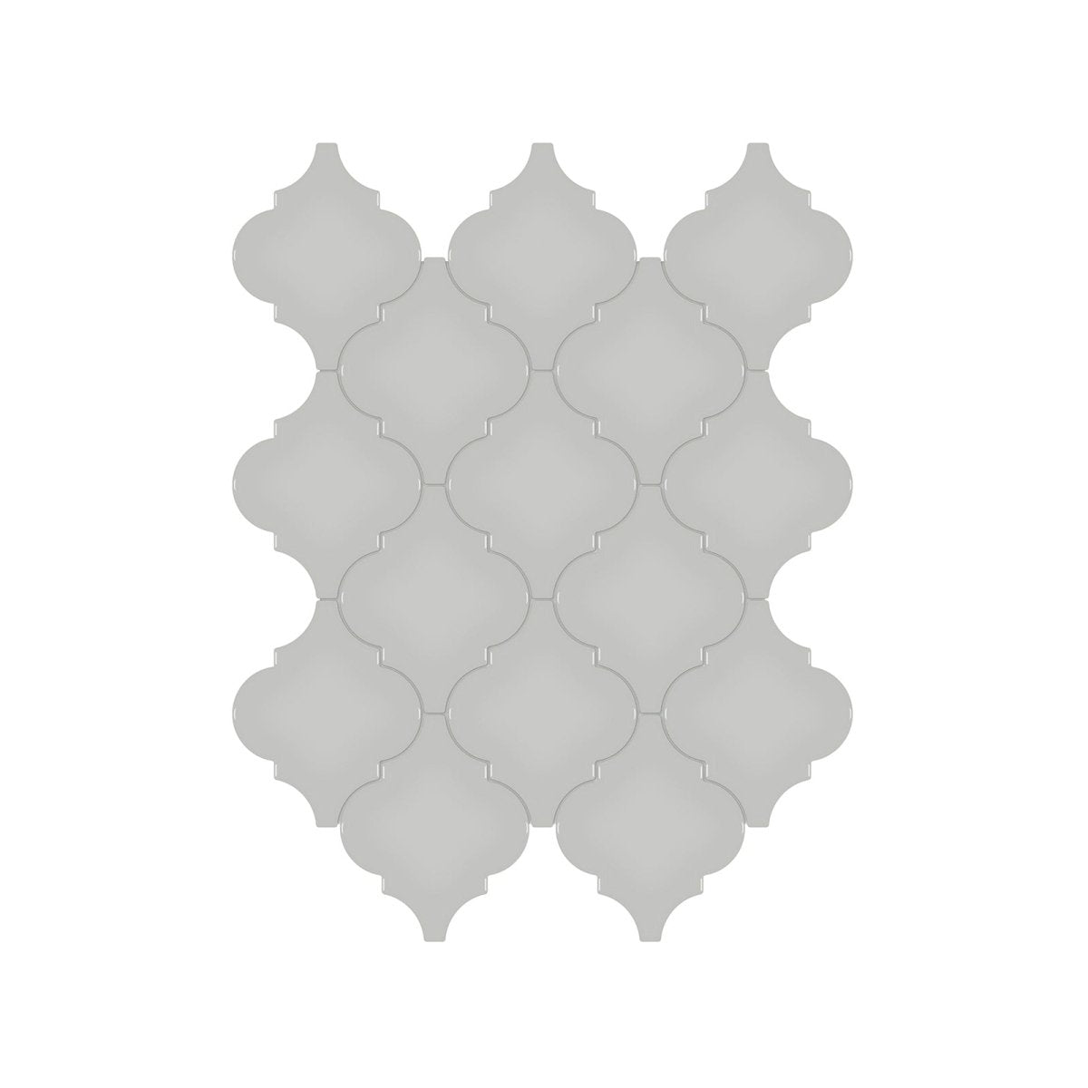 Arabesque Soho Loft Grey Glossy Glazed Porcelain Mosaic