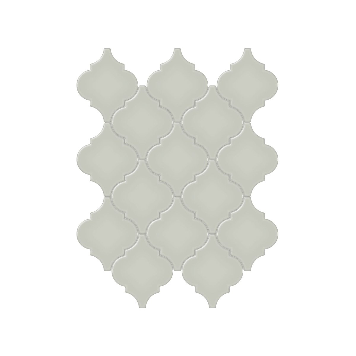 Arabesque Soho Soft Sage Glossy Glazed Porcelain Mosaic