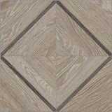 Aspen French Oak Marquetry Matte Glazed Porcelain Mosaic