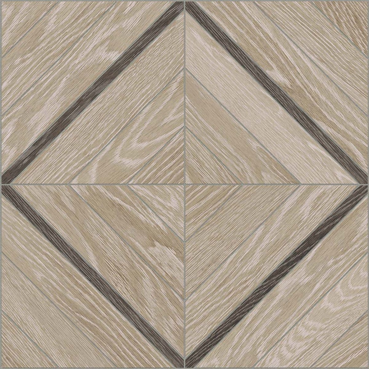Aspen Paper Birch Marquetry Matte Glazed Porcelain Mosaic