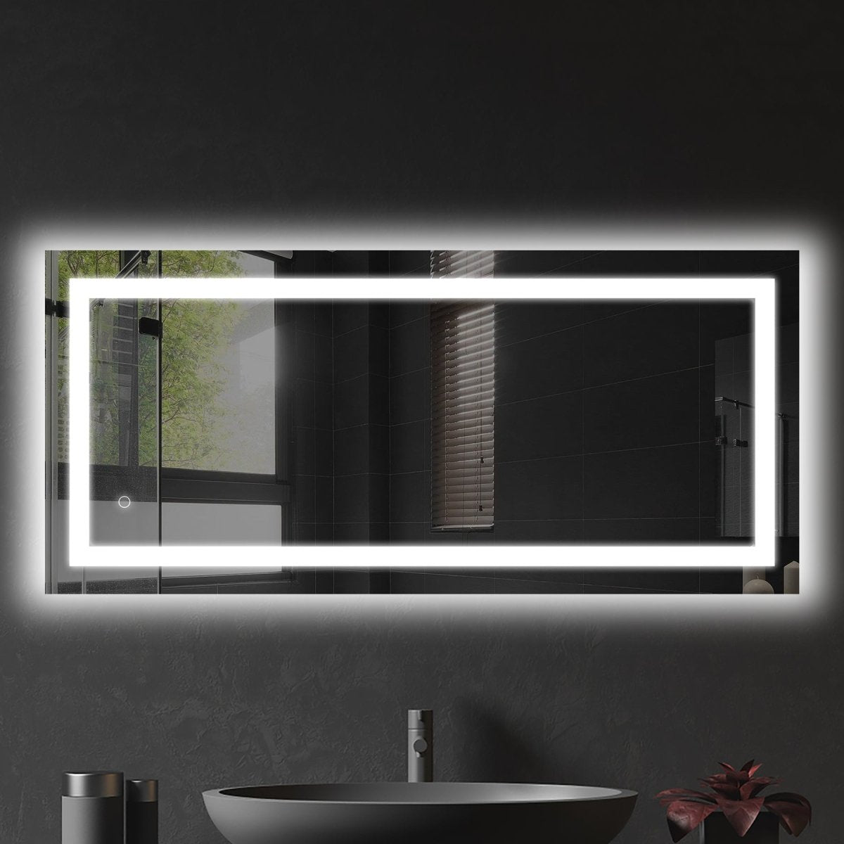 Backlit/Frontlit, Vanity Mirror with Lights, Touch Switch, Anti-Fog, Adjustable 3-Color Temperature & Remembrance, CRI 90+, LED Mirror for Bathroom, Accord Style
