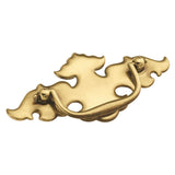 Backplate Pull - 3 Inch Center to Center in Lancaster Hand Polished - Hickory Hardware