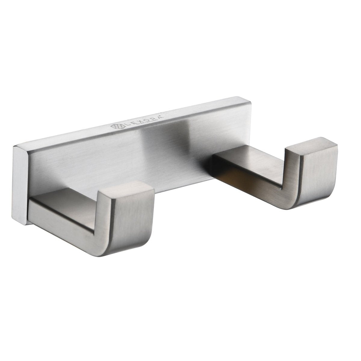 Bagno Bianca Stainless Steel Double Robe Hook - Brushed Nickel