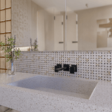 Basketweave Impero Reale Honed Marble Mosaic