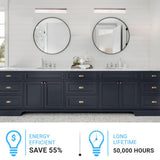 Bathroom Light Fixtures, 4000K (Cool White), Brushed Nickel Finish, For Damp Location,Wall Mount, Vanity Lighting