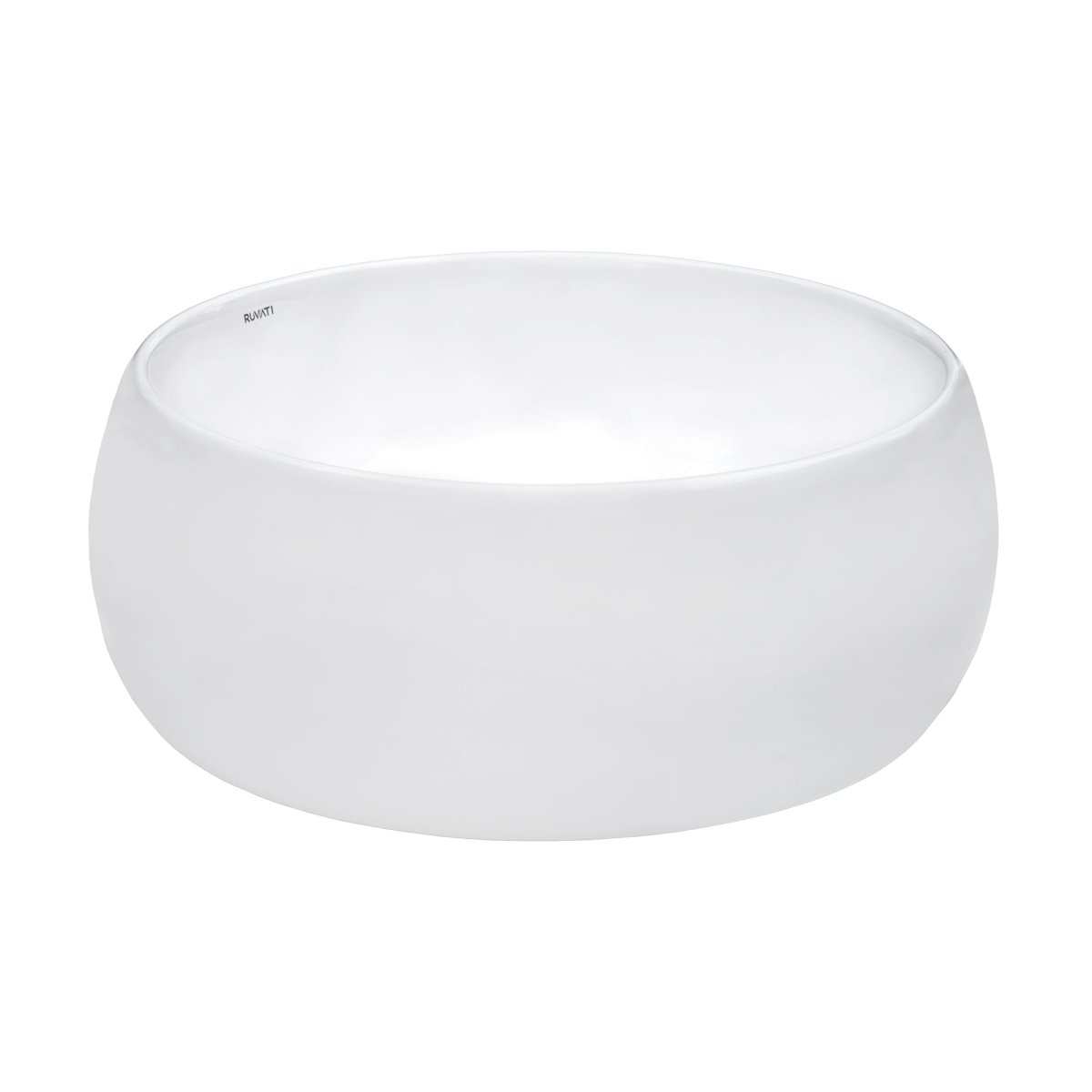 Bathroom Vessel Sink Round White Circular Above Counter Porcelain Ceramic