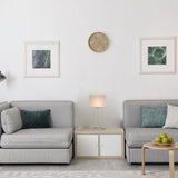 Bedside Table Lamp with USB Port and Outlet, 28 inch, Brushed Nickel Finish, with 1pc Switch,1pcs outlets,1pc USB 1 Type C, For Living Room, Dorm, Bedroom Lamp