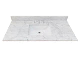 Bianco Carrara White Premium 1" thickness Vanity Top