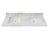 Bianco Carrara White Premium 1" thickness Vanity Top