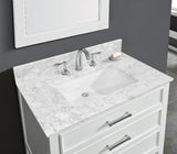 Bianco Carrara White Premium 1" thickness Vanity Top
