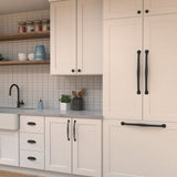 Black Appliance Pull 18 Inch Center to Center - Hickory Hardware