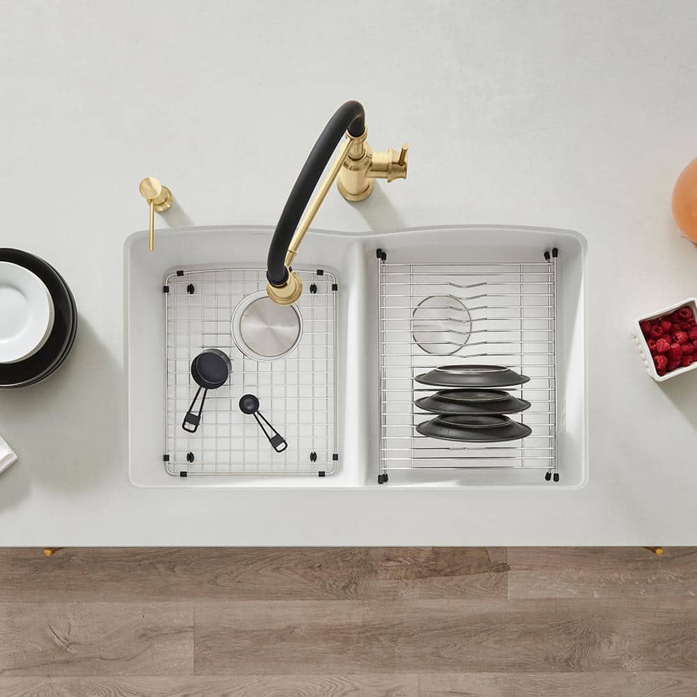 Blanco 32 inch Diamond Double Bowl Undermount Silgranit Kitchen Sink 50/50