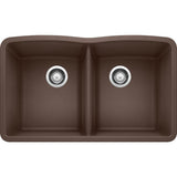 Blanco 32 inch Diamond Double Bowl Undermount Silgranit Kitchen Sink 50/50