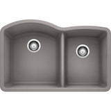 Blanco 32 inch Double Bowl Undermount Kitchen Sink - 60/40