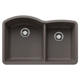 Blanco 32 inch Double Bowl Undermount Kitchen Sink - 60/40
