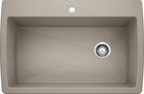 Blanco Diamond 33-1/2 Inch Super Single Bowl 9.5 Inch Depth Undermount Kitchen Sink