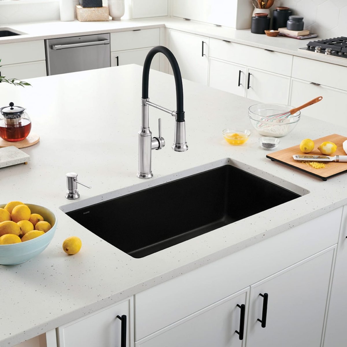 Blanco Diamond 33 inch Single Bowl Silgranit Undermount Kitchen Sink