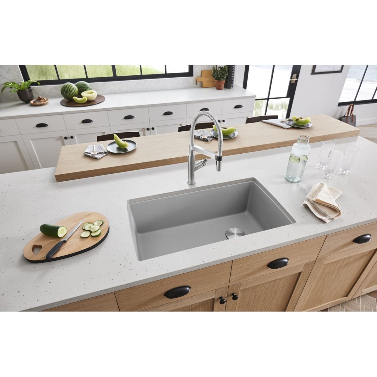 Blanco Diamond 33 inch Single Bowl Silgranit Undermount Kitchen Sink