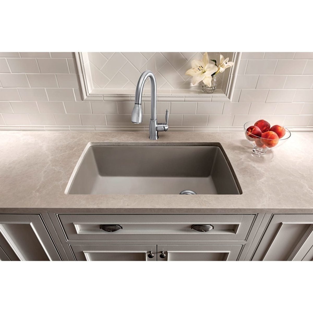 Blanco Diamond 33 inch Single Bowl Silgranit Undermount Kitchen Sink