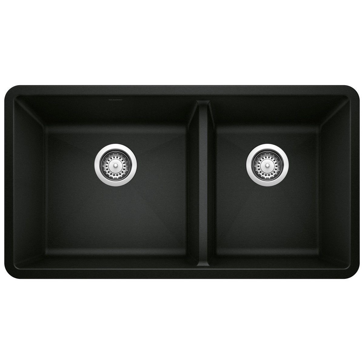 Blanco Precis 33 Inch Double Bowl Silgranit Undermount Kitchen Sink - 60/40