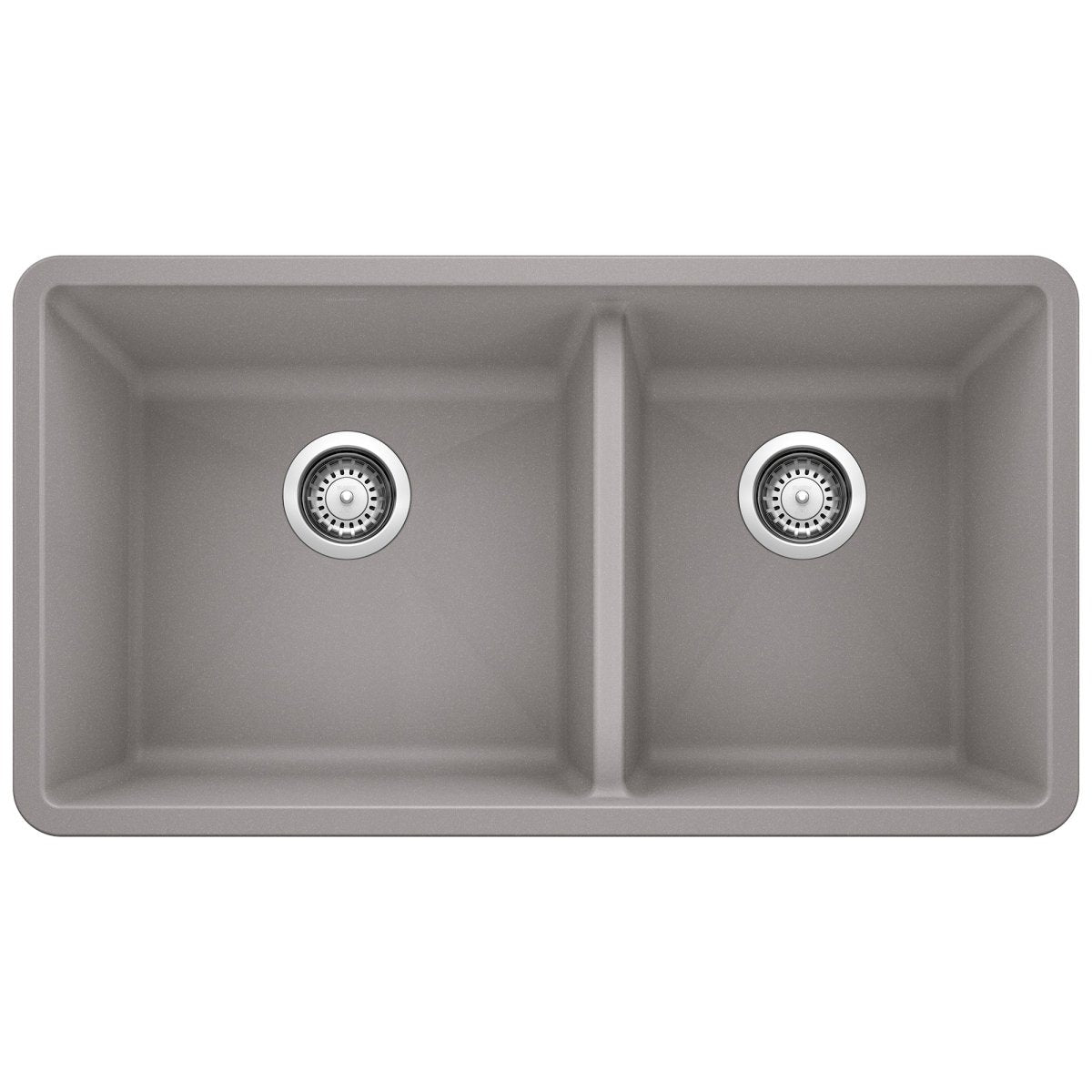 Blanco Precis 33 Inch Double Bowl Silgranit Undermount Kitchen Sink - 60/40