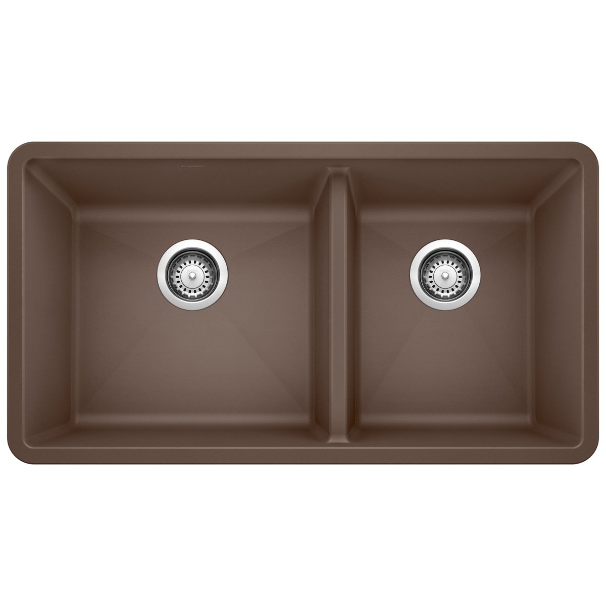 Blanco Precis 33 Inch Double Bowl Silgranit Undermount Kitchen Sink - 60/40