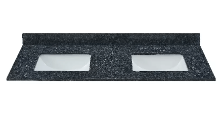 Blue Pearl Granite Rectangular Bathroom Vanity Sink Top