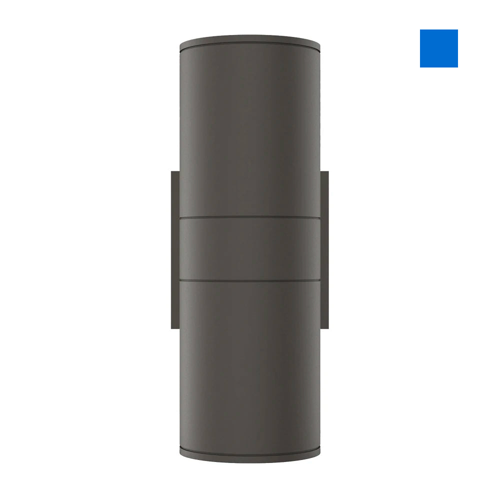 LED Up & Down Lights Outdoor Wall Light, Cylinder Outdoor Sconces, 2x36W, AC100- 277V, Double Side Light (Avail Color - Red, Green, Blue)