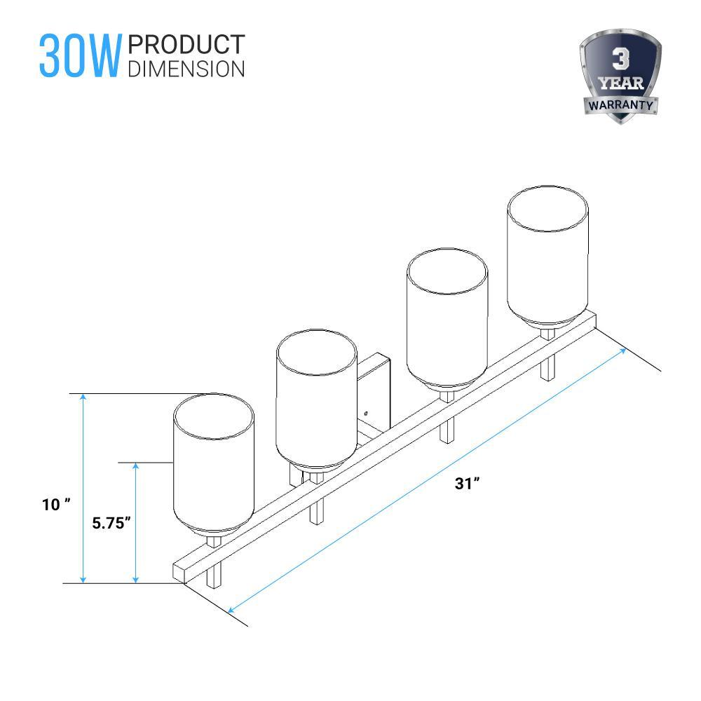 Brushed Nickel Bathroom Light Fixtures with Opal Glass Shades, Wall Mount, 4000K (Cool White), Vanity Lighting, ETL Listed, Cylinder Shape Bath Bar Light