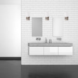 Brushed Nickel Bathroom Light Fixtures with Opal Glass Shades, Wall Mount, 4000K (Cool White), Vanity Lighting, ETL Listed, Cylinder Shape Bath Bar Light