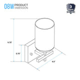 Brushed Nickel Bathroom Light Fixtures with Opal Glass Shades, Wall Mount, 4000K (Cool White), Vanity Lighting, ETL Listed, Cylinder Shape Bath Bar Light