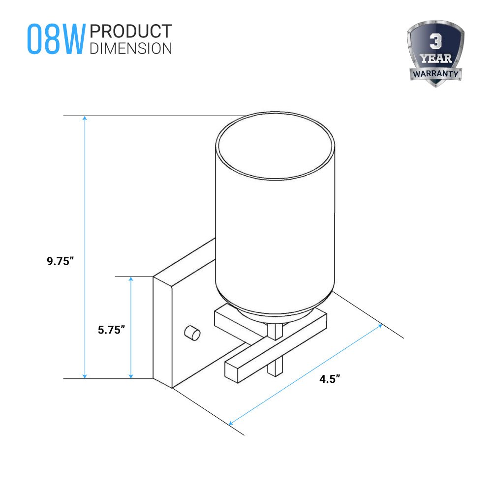 Brushed Nickel Bathroom Light Fixtures with Opal Glass Shades, Wall Mount, 4000K (Cool White), Vanity Lighting, ETL Listed, Cylinder Shape Bath Bar Light