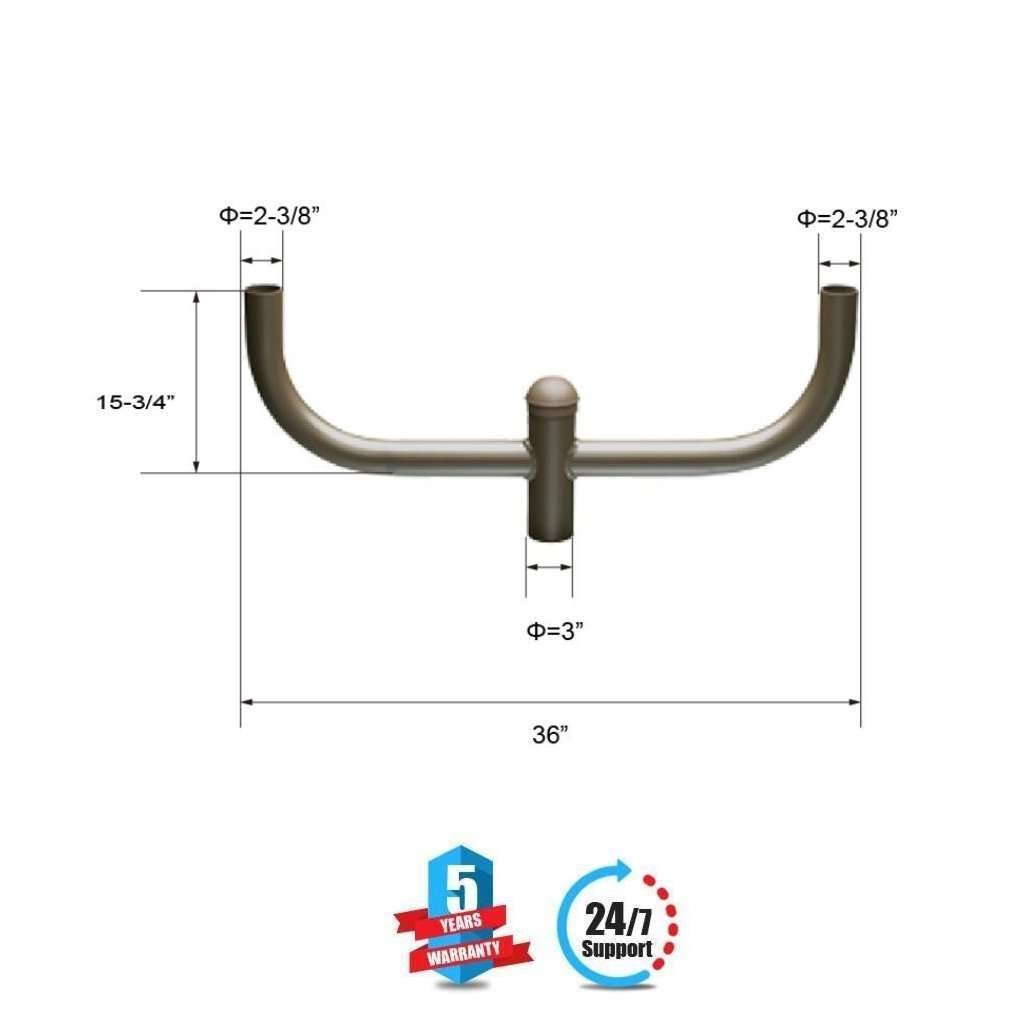 Bullhorn 2 Arms 180 Degree