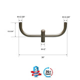 Bullhorn 2 Arms 180 Degree