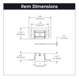 Cabinet Catch 2 Inch Center to Center in Cadmium - Hickory Hardware