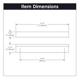 Cabinet Door Handles 3-3/4 Inch (96mm) Center to Center- Hickory Hardware