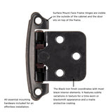 Cabinet Hinge Flush Surface Face Frame Self-Close (2 Hinges/Per Pack) - Hickory Hardware