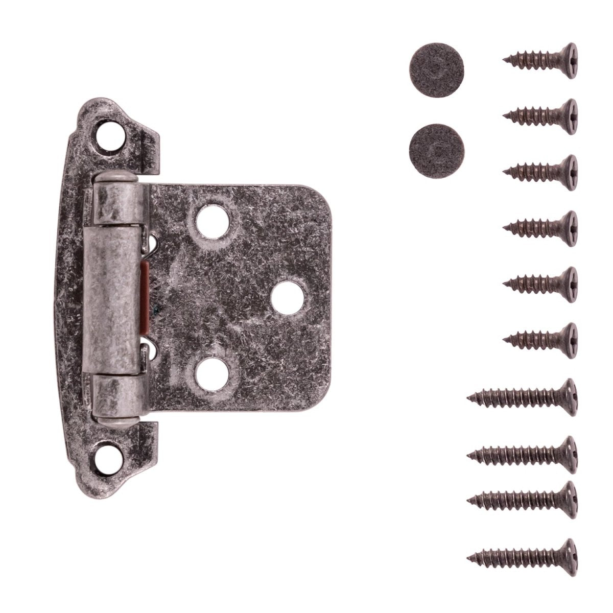 Cabinet Hinge Flush Surface Face Frame Self-Close (2 Hinges/Per Pack) - Hickory Hardware