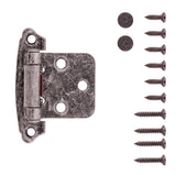 Cabinet Hinge Flush Surface Face Frame Self-Close (2 Hinges/Per Pack) - Hickory Hardware